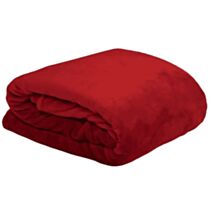 Plaid doudou 130x160cm rouge