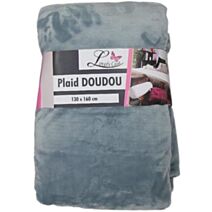 Plaid doudou 130x160cm gris