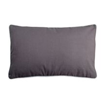 Coussin Duo en coton 30 x 50 cm gris et perle