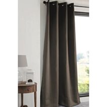 RIDEAU OCCULTANT COULEUR GRIS TAUPE 135X250 cm