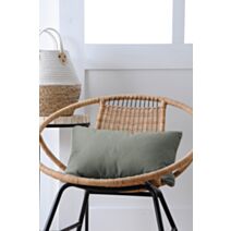 Coussin Duo en coton 30 x 50 cm souris et gris