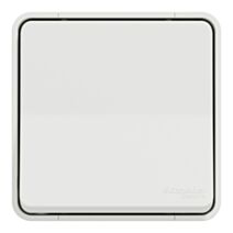 Poussoir étanche saillie complet Mureva Styl blanc - SCHNEIDER ELECTRIC