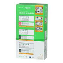 Tableau électrique équipé précâblé T3-T4 3 rangées Resi9 XP - SCHNEIDER ELECTRIC