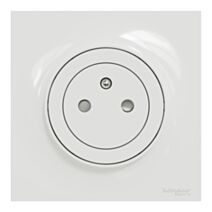 Prise de courant 2P+T Odace blanc - SCHNEIDER ELECTRIC
