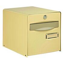 Boîte aux lettres 1 porte agréée PTT 28,8x27,9x39,3cm Beige