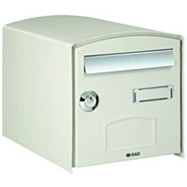 Boîte aux lettres face dôme 1 porte normalisée ton pierre - DECAYEUX