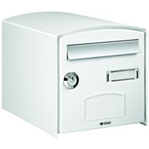Boîte aux lettres dôme 1 porte normalisée blanc - DECAYEUX