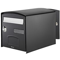 Boîte aux lettres dôme 2 portes normalisée noir - DECAYEUX