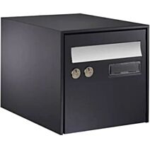 Boîte aux lettres gris foncé
