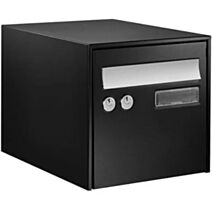 Boîte aux lettres noire