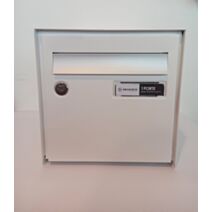 Boîte aux lettres simple face acier blanc - DECAYEUX