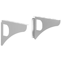 Équerres design blanc pour fixation murale de boîte aux lettres - DECAYEUX