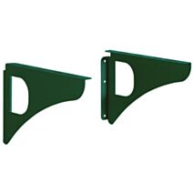 Lot de 2 équerres design vert pour fixation murale - DECAYEUX