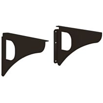 Équerres design noir pour fixation murale de boîte aux lettres - DECAYEUX