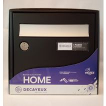 Boîte aux lettres Home compact 1 porte noir - DECAYEUX