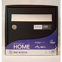 Boîte aux lettres Home compact 1 porte noir - DECAYEUX