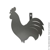 Support tuyau d'arrosage décoratif mural nu Coq                