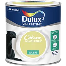 Peinture intérieure Crème de couleur satin Vert Frisson 0,5L - DULUX VALENTINE