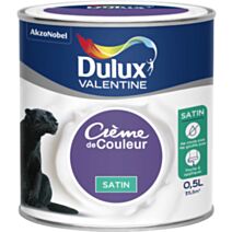 Peinture intérieure Crème de couleur satin Violet Pop 0,5L - DULUX VALENTINE