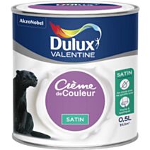 Peinture intérieure Crème de couleur satin Pourpre 0,5L - DULUX VALENTINE