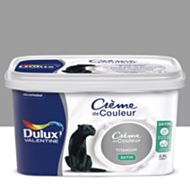 Peinture intérieure Crème de couleur satin Titanium 2,5L - DULUX VALENTINE