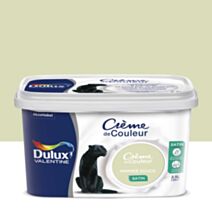 Peinture Crème de couleur Amande douce 2,5L finition satin - DULUX VALENTINE