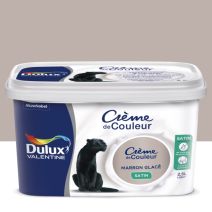 Peinture intérieure Crème de couleur satin Marron Glacé 2,5L - DULUX VALENTINE
