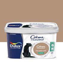 Peinture intérieure Crème de couleur satin Macaron Café 2,5L - DULUX VALENTINE