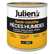 Sous-couche Peinture Pièces Humides Cuisine Salle de Bains Blanc Mat 2,5L - JULIEN