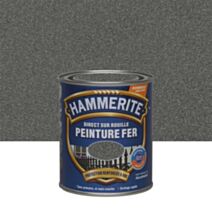 Peinture Métal Direct Sur Rouille Effet Forgé Gris Zinc 0,75L - HAMMERITE