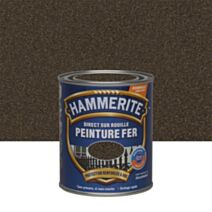 Peinture Métal Direct Sur Rouille Effet Forgé Châtaigne 0,75L - HAMMERITE