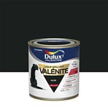 Peinture Laque Boiseries et Ferronnerie Valénite Noir Brillant 0,5L - DULUX VALENTINE