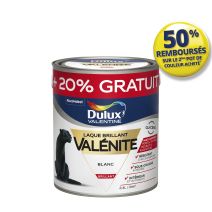 Peinture Laque Bois Fer Valénite Blanc Brillant 2L+20% - DULUX VALENTINE