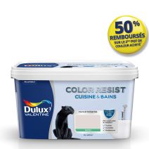 Peinture Pièces Humides Color Resist Cuisine & Bains Lin Brut Satin 2L - DULUX VALENTINE