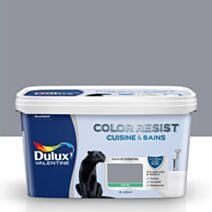 Peinture Pièces Humides Color Resist Cuisine & Bains Gris Building Satin 2L - DULUX VALENTINE