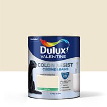 Peinture Pièces humides Color Resist Cuisine & Bains Ivoirine Satin 0,75L - DULUX VALENTINE