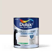 Peinture Pièces humides Color Resist Cuisine & Bains Lin Clair Satin 0,75L - DULUX VALENTINE