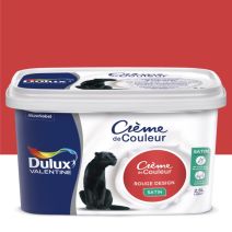 Peinture intérieure Crème de couleur satin Rouge Design 2,5L - DULUX VALENTINE
