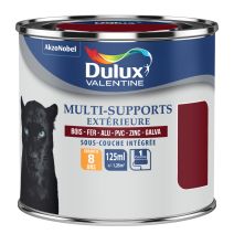 Peinture Multi-Supports Extérieur Dulux Valentine Satin Rouge Basque 0,125 L