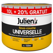 Peinture Sous-couche Universelle Blanc Mat 10+2L gratuits - JULIEN