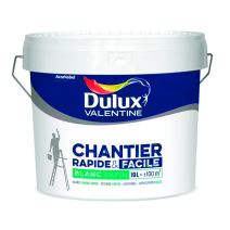 Peinture chantier 10 l blanc satin