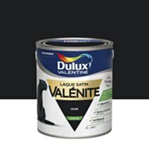 Peinture Laque Boiseries et Ferronnerie Valénite Noir Satin 2L - DULUX VALENTINE