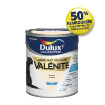 Peinture Valénite velouté mat 2L blanc cassé DULUX VALENTINE