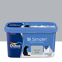 Peinture toutes pièces Si Simple ! Le Gris Moyen Satin 2,5L - DULUX VALENTINE