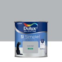  Peinture toutes pièces Si Simple ! Le Gris Moyen Satin 0,5L - DULUX VALENTINE