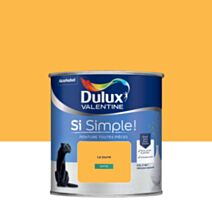Peinture toutes pièces Si Simple ! Le Jaune Satin 0,5L - DULUX VALENTINE