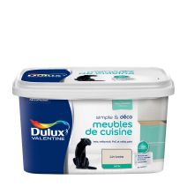 Peinture De Rénovation Dulux Valentine Simple & Deco Meubles De Cuisine Satin Lin Ivoire 2 L
