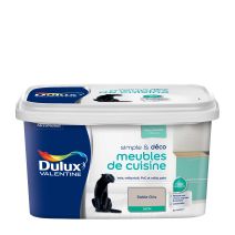 Peinture De Rénovation Dulux Valentine Simple & Deco Meubles De Cuisine Satin Sable Gris 2 L
