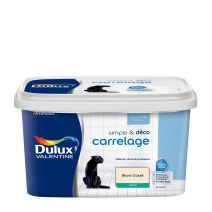 Peinture De Rénovation Dulux Valentine Simple & Deco Carrelage Satin Blanc Cassé 2 L