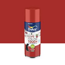 Peinture aérosol Multi-supports Int/Ext Color Touch Rouge Feu Satin 400ml - DULUX VALENTINE